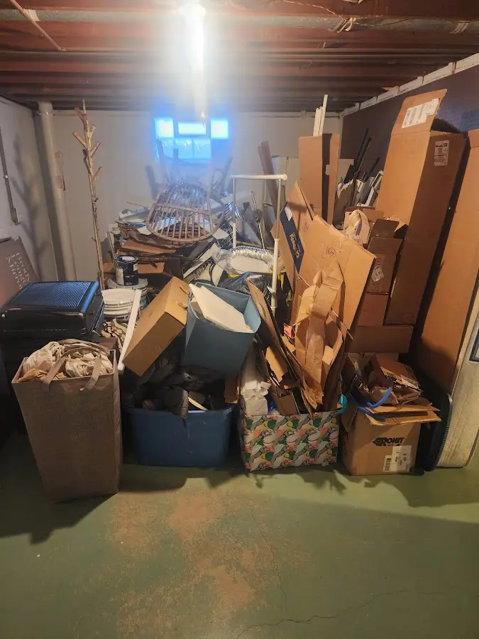 Roll-off dumpster container at job site for Construction Dumpster Rental in Bullskin